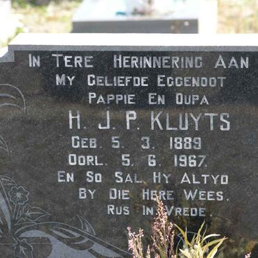 KLUYTS H.J.P. 1889-1967