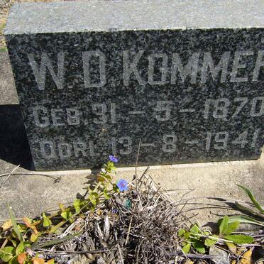 KOMMER W.D. 1870-1941