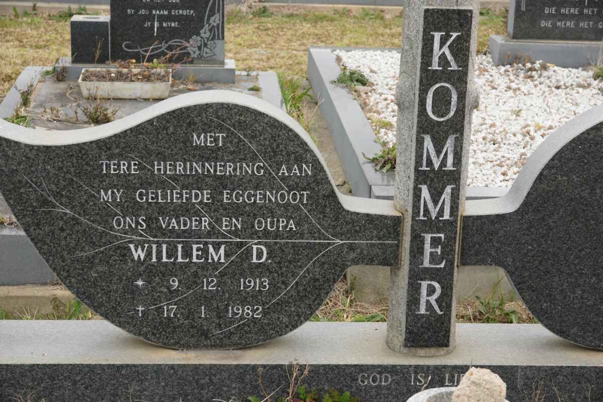KOMMER Willem D. 1913-1982