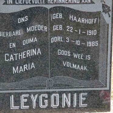LEYGONIE Catharina Maria nee HAARHOFF 1910-1985