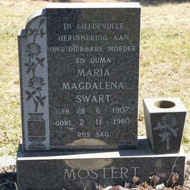 MOSTERT Maria Magdalena SWART 1907-1980
