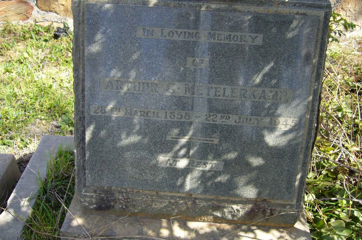 METELERKAMP Arthur 1858-1945