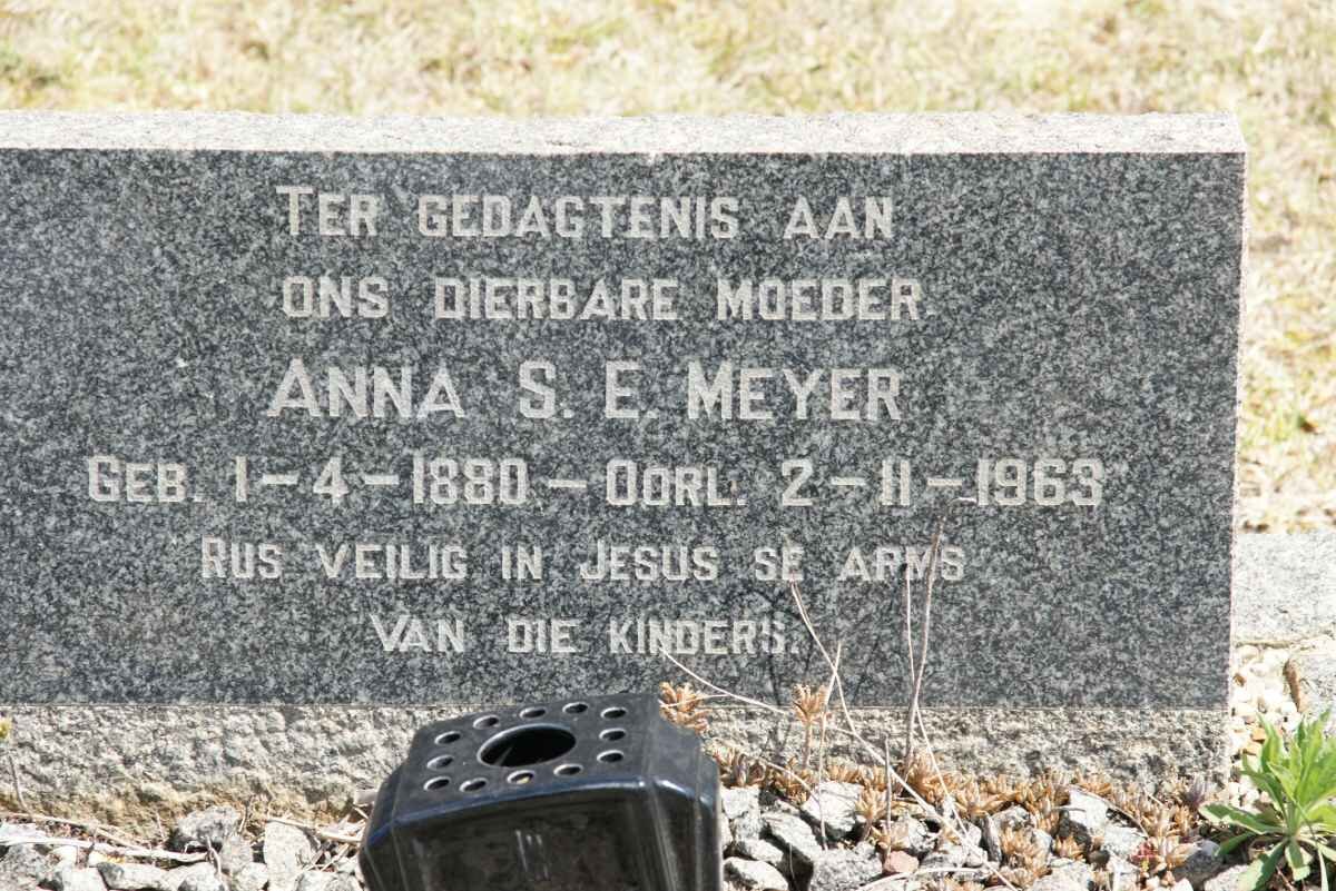 MEYER Anna S.E. 1880-1969