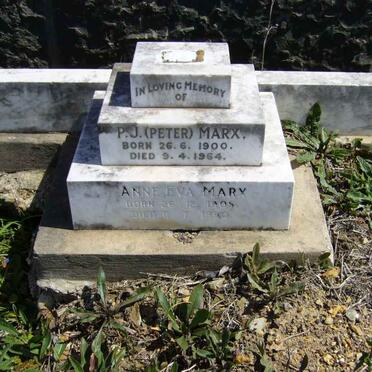 MARX P.J. 1900-1964 &amp; Anne Eva Mary 1905-1990