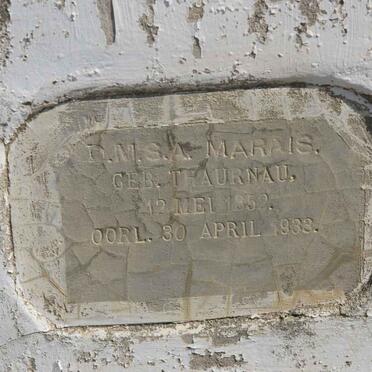 MARAIS D.M.S.A. nee THAURNAU 1852-1933