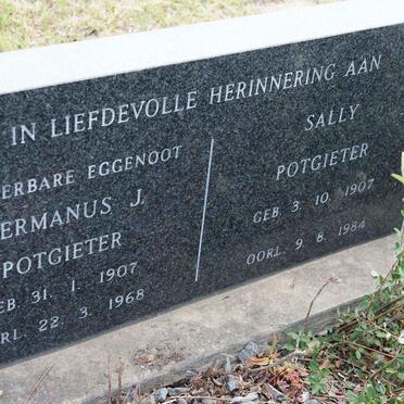 POTGIETER Hermanus J. 1907-1968 &amp; Sally 1907-1984