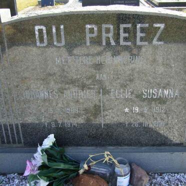 PREEZ Johannes Andries, du 19??-1974 &amp; Ellie Susanna 1912-1981