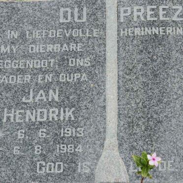 PREEZ Jan Hendrik, du 1913-1984