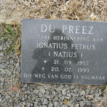 PREEZ Ignatius Petrus, du 1957-1993