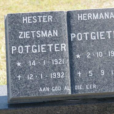 POTGIETER Hester Zietsman 1921-1992 :: POTGIETER Hermana 1924-1994