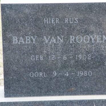 ROOYEN Baby, van 1902-1980
