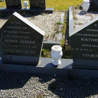RENSBURG Petrus Hendrik, van 1914-1978 &amp; Katherina Maria Magdalena 1913-1998