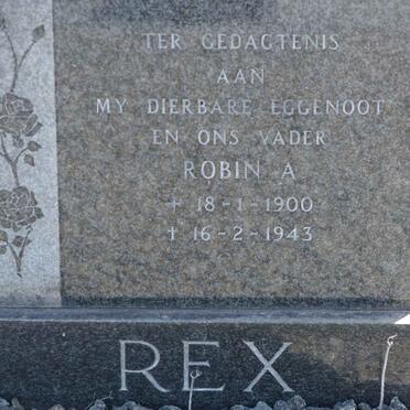 REX Robin A. 1900-1943