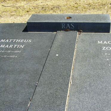 RAS Mattheus Martin 1897-1954 &amp; Magdalena Zondagh RAUBENHEIMER 1894-1995