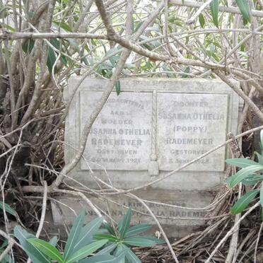 RADEMEYER Susanna Othelia -1921 :: RADEMEYER Susanna Othelia -1928