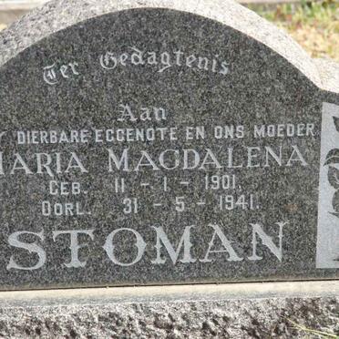 STOMAN Maria Magdalena 1901-1941