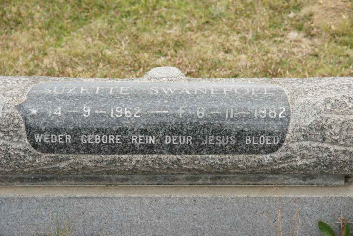 SWANEPOEL Suzette 1962-1982