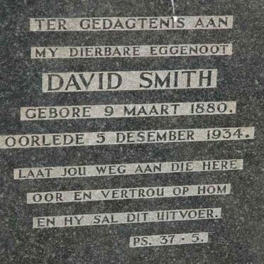 SMITH David 1880-1934