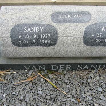 SANDT Sandy, van der 1923-1989 &amp; Ada 1923-1988
