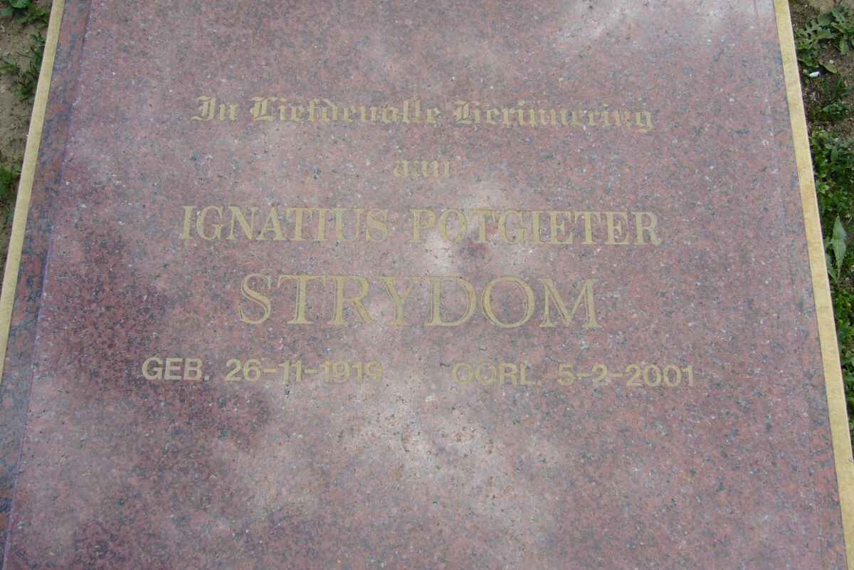 STRYDOM Ignatius Potgieter 1919-2001