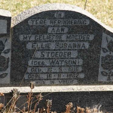 STOEDER Ellie Sussana WATSON 1916-1962