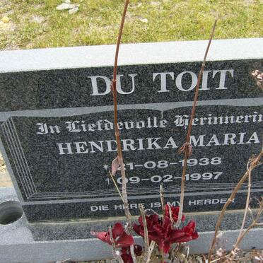 TOIT Hendrika Maria, du 1938-1997