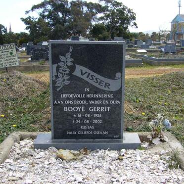 VISSER Booyë Gerrit 1926-2002