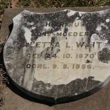 WAIT Aletta 1870-1956