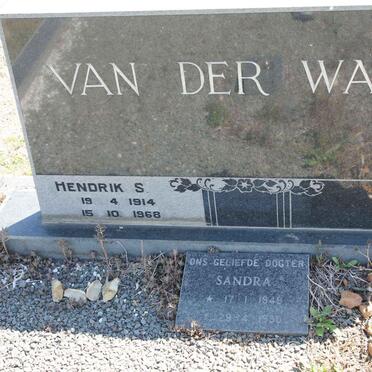WALT Hendrik S., van der 1914-1968 :: VAN DER WALT Sandra 1949-1990
