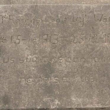 WAIT Thomas Endewyk 1913-1984