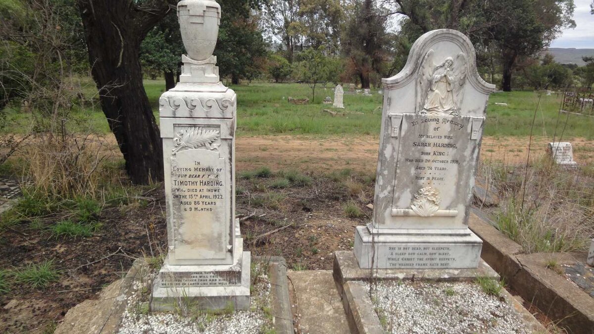 HARDING Timothy -1922 &amp; Sarah KING -1918