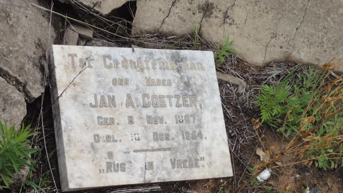 COETZER Jan A. 1867-1954