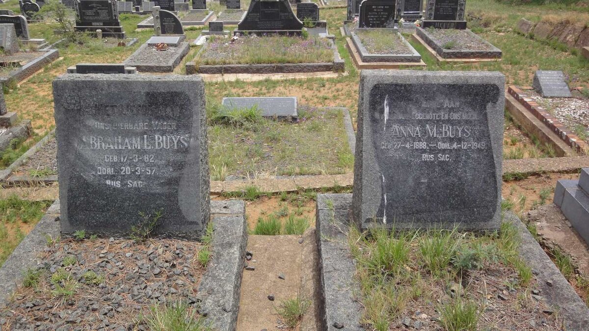 BUYS Abraham L. 1882-1957 &amp; Anna M. 1888-1949
