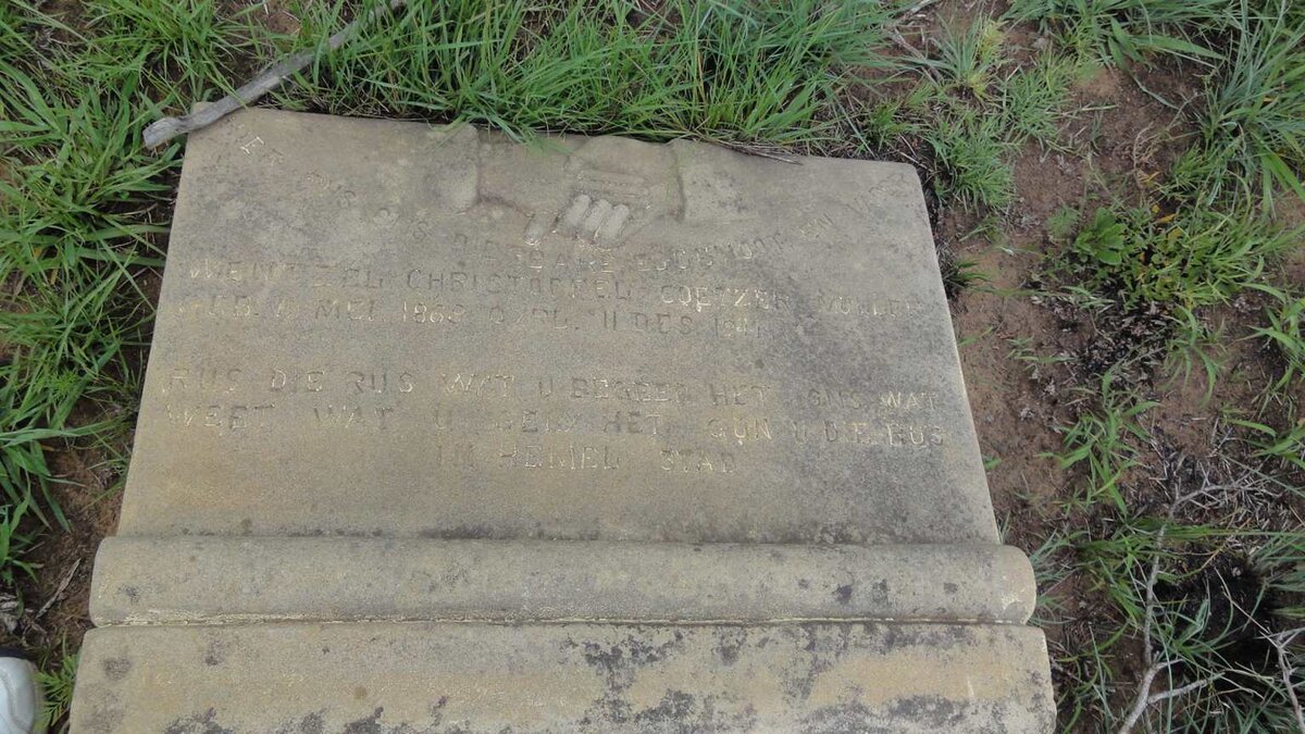 MULLER Wentzel Christoffel Coetzer 1869-1941