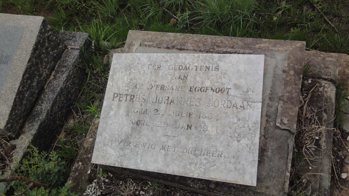 JORDAAN Petrus Johannes 1864-1941