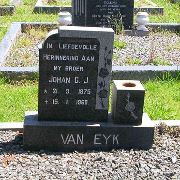 EYK Johan G.J., van 1875-1968