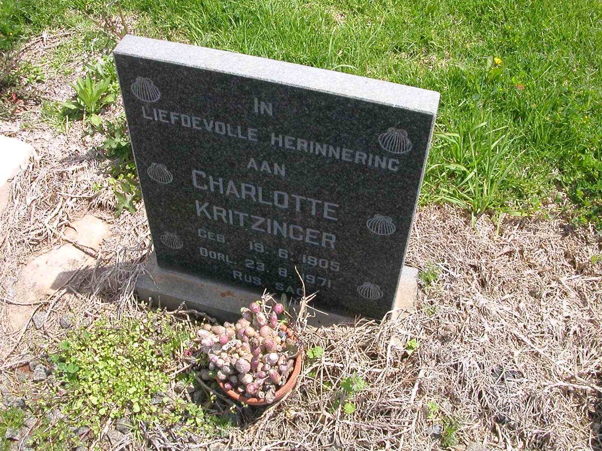 KRITZINGER Charlotte 1905-1971