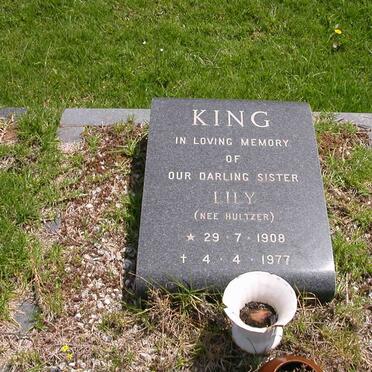 KING  Lily nee HULTZER 1908-1977