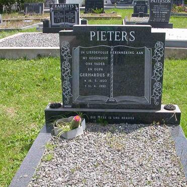 PIETERS Gerhardus P. 1920-1992