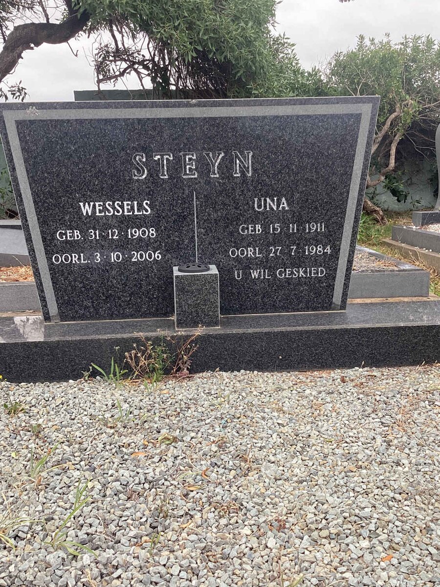 STEYN Wessels 1908-2006 &amp; Una 1911-1984