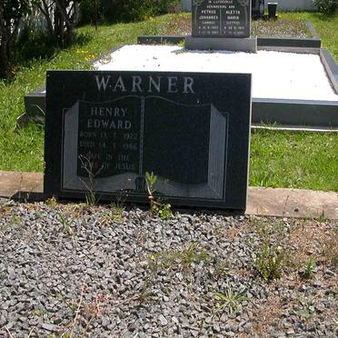 WARNER Henry Edward 1922-1986