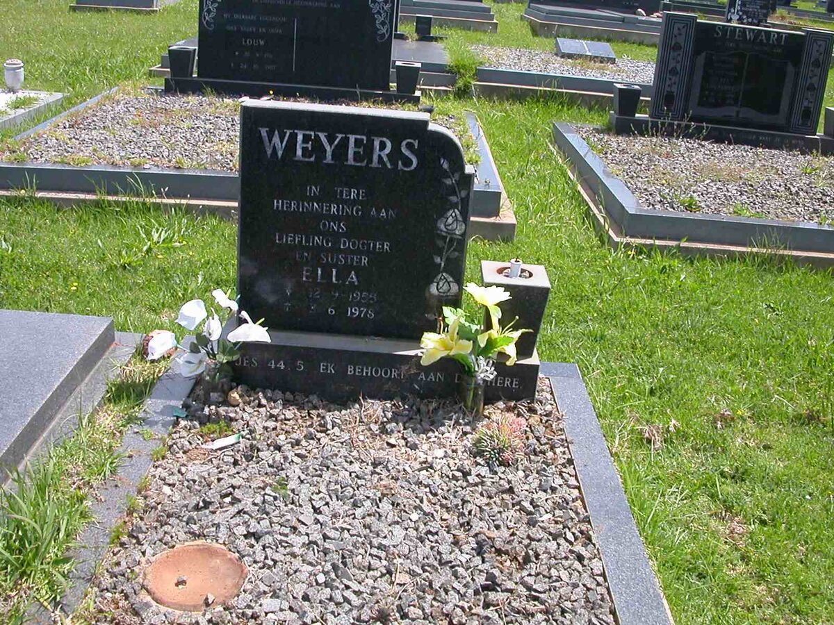 WEYERS Ella 1955-1975