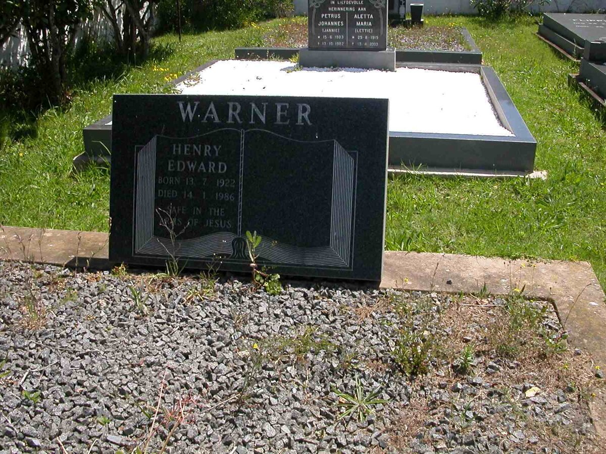 WARNER Henry Edward 1922-1986