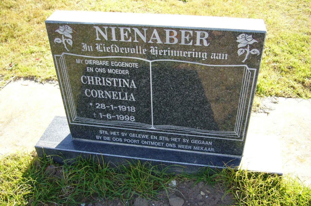 NIENABER Christina Cornelia 1918-1998