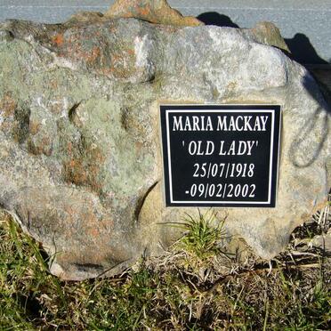 MACKAY Maria 1918-2002