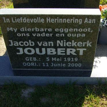 JOUBERT Jacob van Niekerk 1919-2000