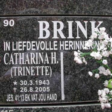 BRINK Catharina 1943-2005