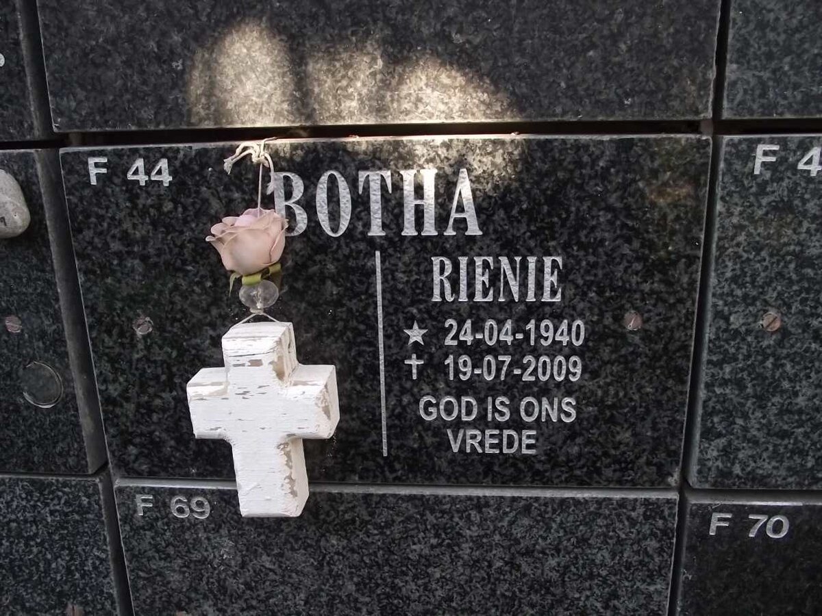 BOTHA Rienie 1940-2009