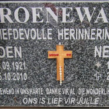 GROENEWALD Coen 1921-2010 &amp; Nellie 1929-2019