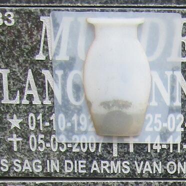 MULDER Lance 1926-2007 &amp; &amp; ?nna 1931-2020  